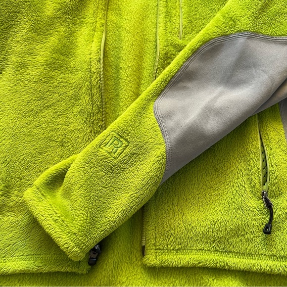 Patagonia R2 Regulator Fuzzy Fleece Zip Light Lime Green Jacket - Picture 9 of 10